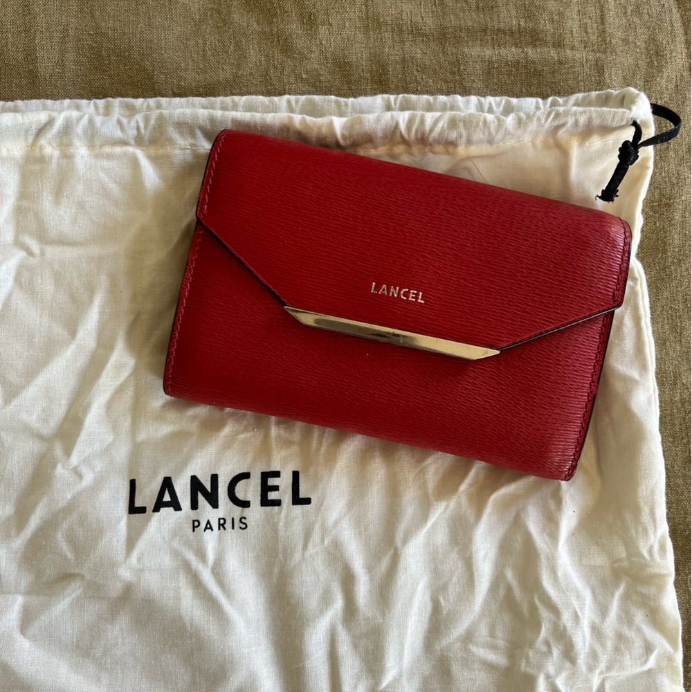 Lancel Red Leather wallet